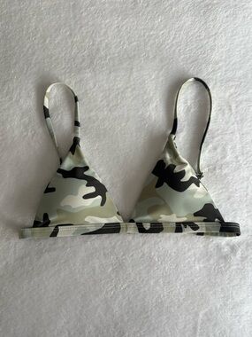 Camouflage Tie Bikini Top Size XS